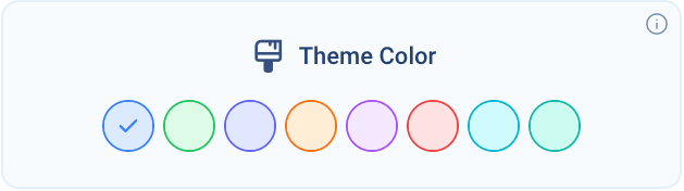 Theme colors preview